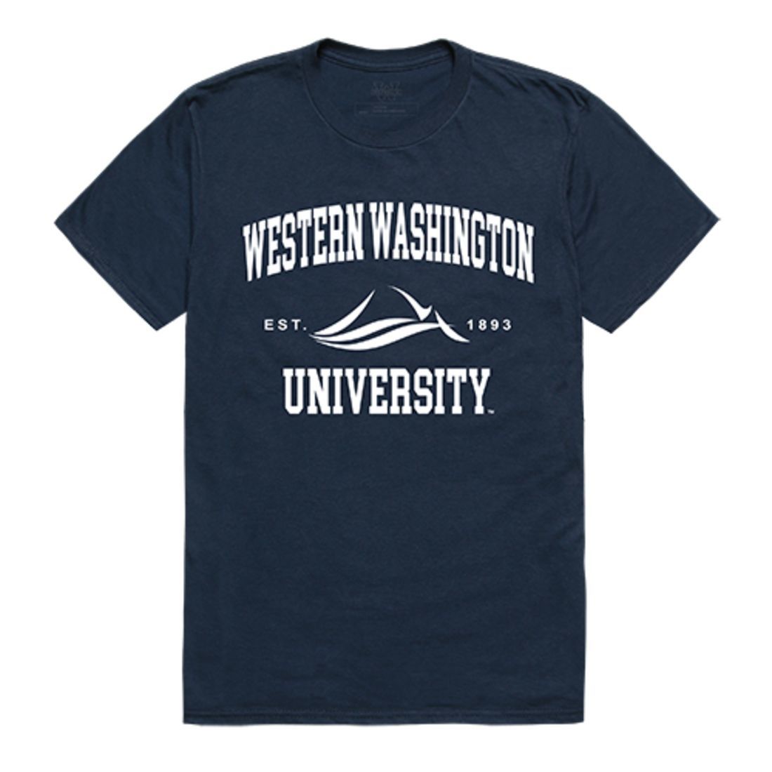 Western Washington University WWU Vikings Seal T-Shirt Navy-Campus-Wardrobe