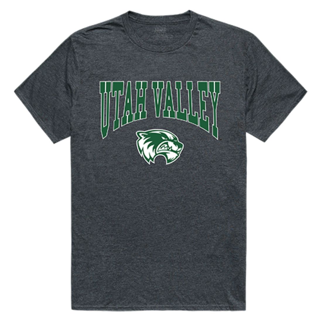 UVU Utah Valley University Wolverines Athletic T-Shirt Heather Charcoal-Campus-Wardrobe