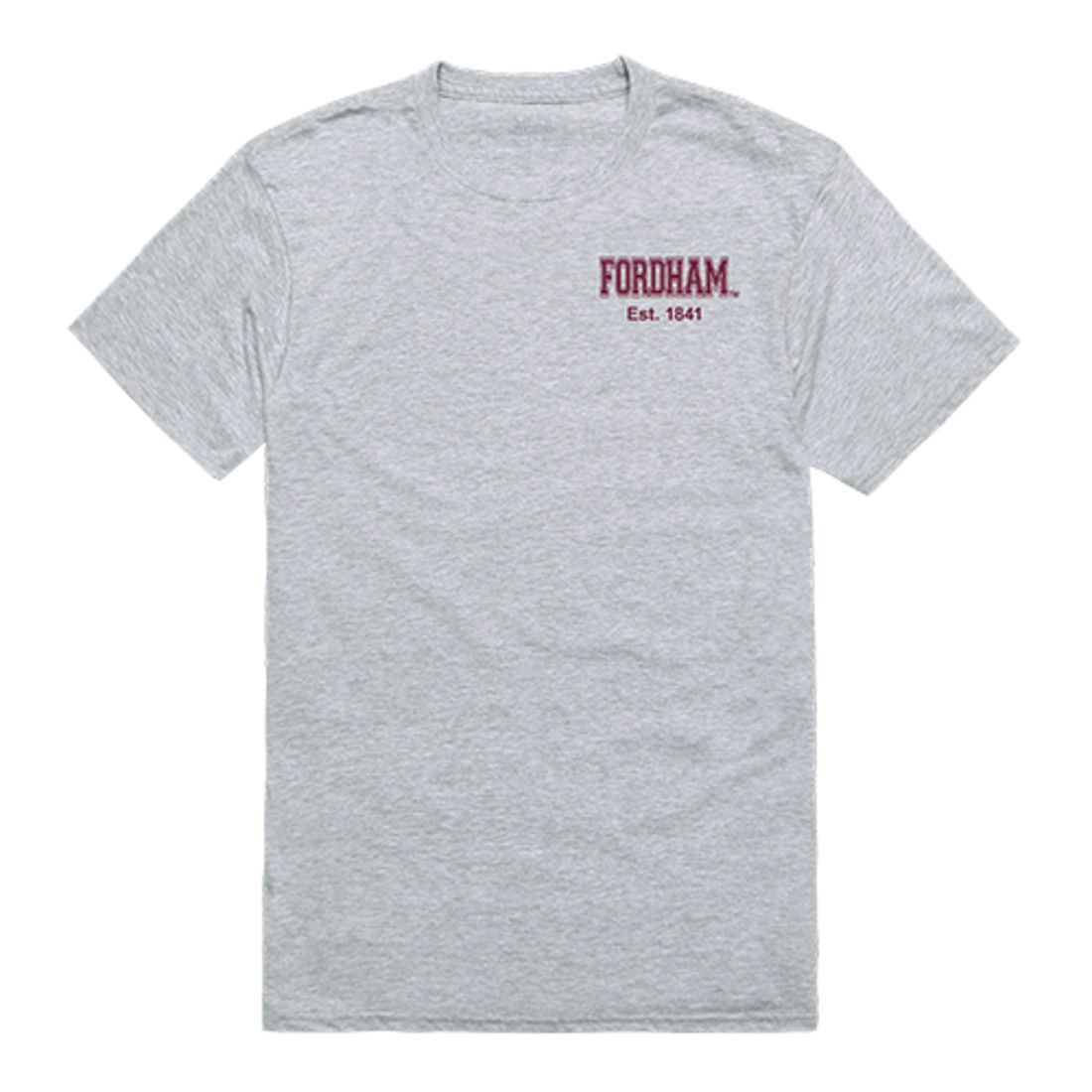 Fordham University Rams Practice Tee T-Shirt Heather Grey-Campus-Wardrobe