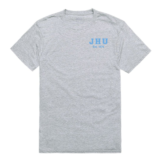 JHU Johns Hopkins University Blue Jays Practice Tee T-Shirt Heather Grey-Campus-Wardrobe