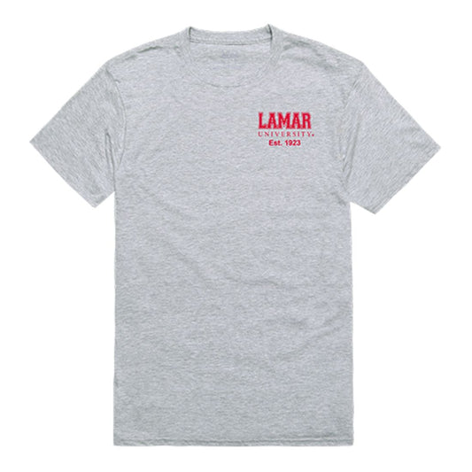 Lamar University Cardinals Practice Tee T-Shirt Heather Grey-Campus-Wardrobe