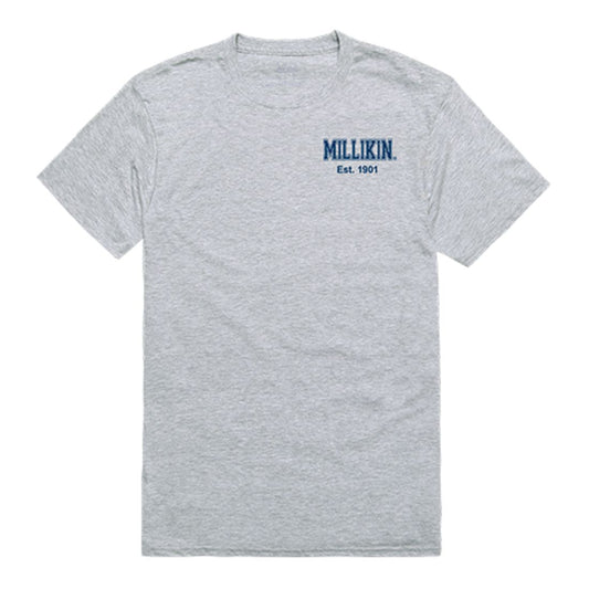 Millikin University Big Blue Practice Tee T-Shirt Heather Grey-Campus-Wardrobe