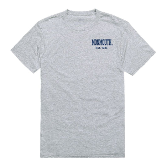 Monmouth University Hawks Practice Tee T-Shirt Heather Grey-Campus-Wardrobe