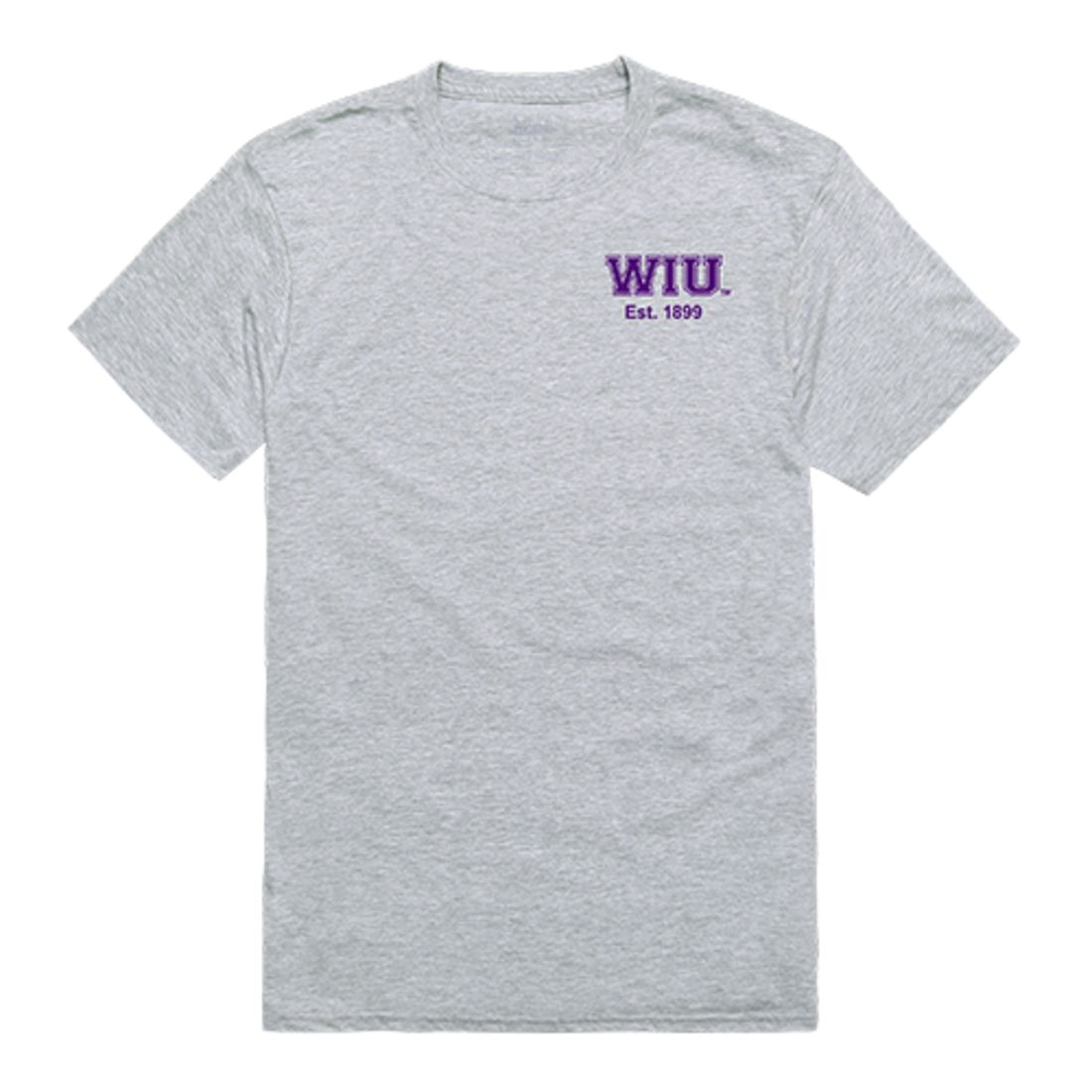 WIU Western Illinois University Leathernecks Practice Tee T-Shirt Heather Grey-Campus-Wardrobe