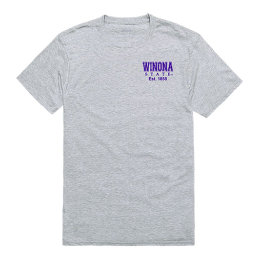 Winona State University Warriors Practice Tee T-Shirt Heather Grey-Campus-Wardrobe