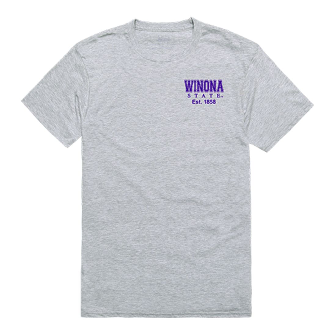 Winona State University Warriors Practice Tee T-Shirt Heather Grey-Campus-Wardrobe