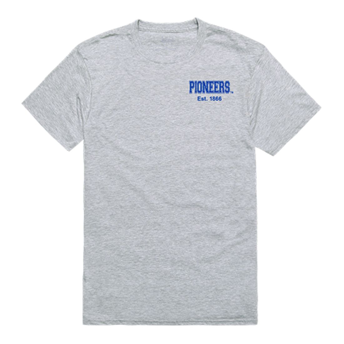 UW University of Wisconsin Platteville Pioneers Practice Tee T-Shirt Heather Grey-Campus-Wardrobe