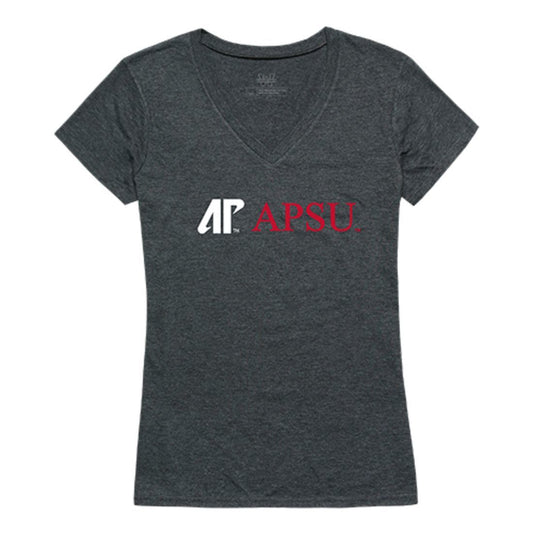 APSU Austin Peay State University Governors Womens Institutional Tee T-Shirt Heather Charcoal-Campus-Wardrobe
