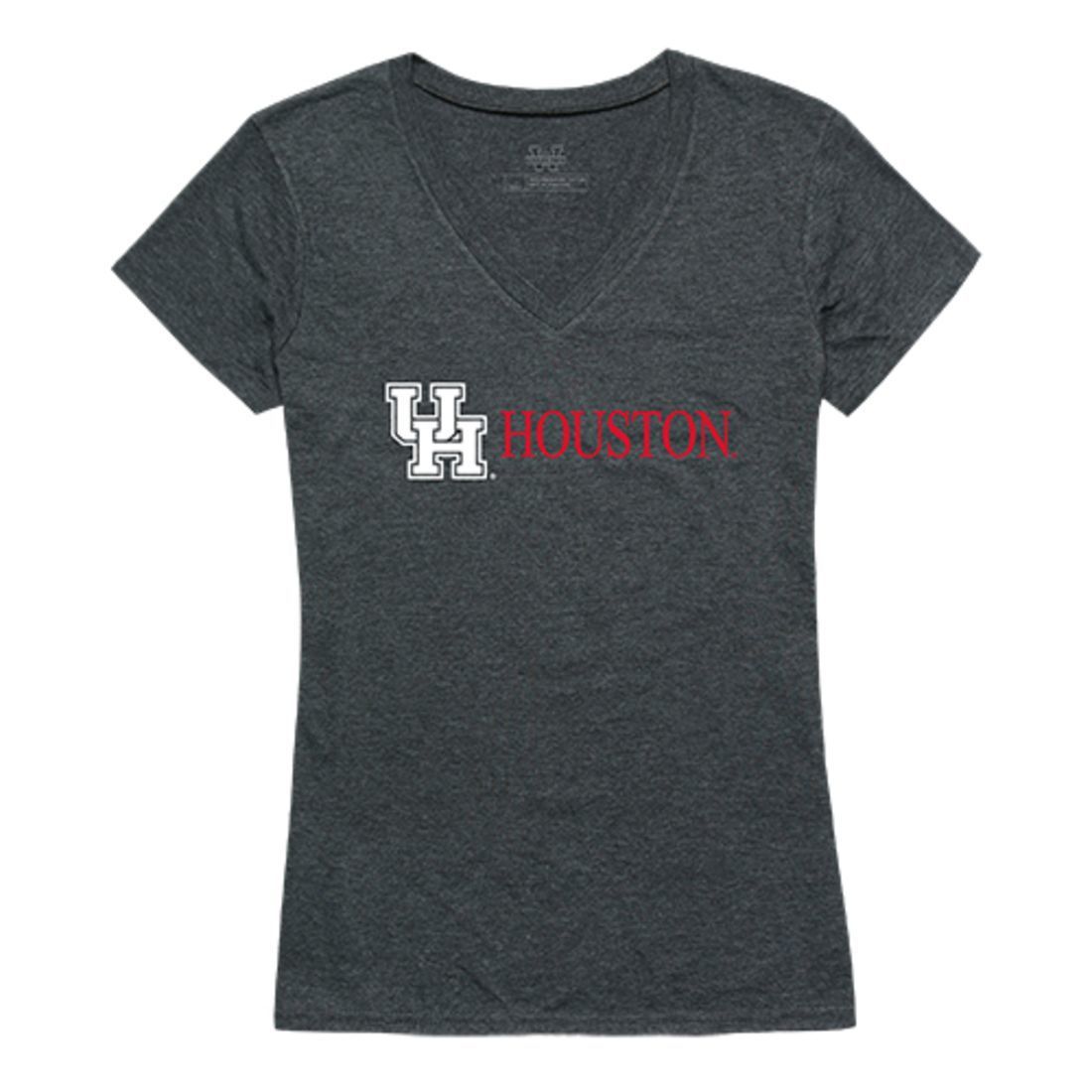 University of Houston UH Coyotes Womens Institutional Tee T-Shirt Heather Charcoal-Campus-Wardrobe
