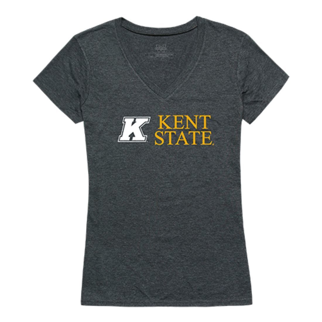Kent State University The Golden Eagles Womens Institutional Tee T-Shirt Heather Charcoal-Campus-Wardrobe