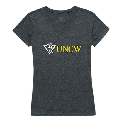 UNCW University of North Carolina at Wilmington Seahawks Womens Institutional Tee T-Shirt Heather Charcoal-Campus-Wardrobe