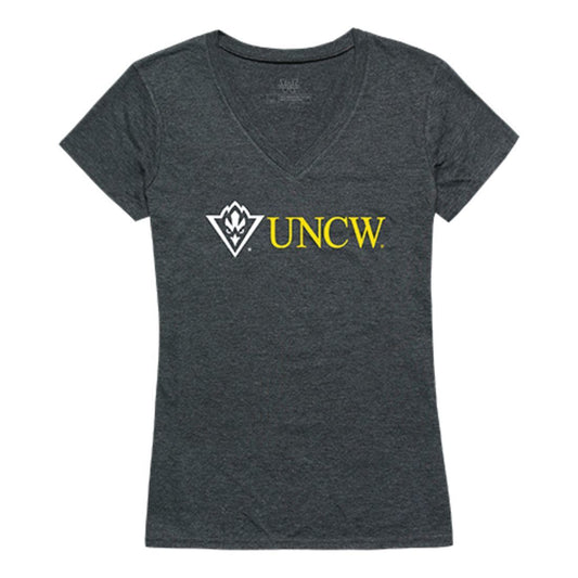 UNCW University of North Carolina at Wilmington Seahawks Womens Institutional Tee T-Shirt Heather Charcoal-Campus-Wardrobe