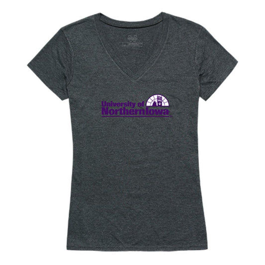 UNI University of Northern Iowa Panthers Womens Institutional Tee T-Shirt Heather Charcoal-Campus-Wardrobe