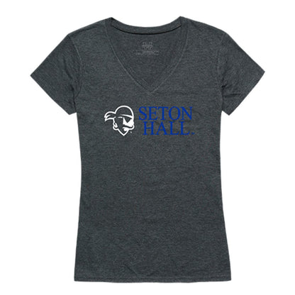 Seton Hall University Pirates Womens Institutional Tee T-Shirt Heather Charcoal-Campus-Wardrobe