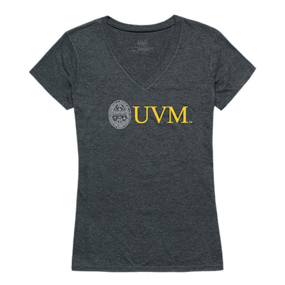 University of Vermont UVM Catamounts Womens Institutional Tee T-Shirt Heather Charcoal-Campus-Wardrobe