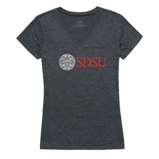 SDSU San Diego State University Aztecs Womens Institutional Tee T-Shirt Heather Charcoal-Campus-Wardrobe