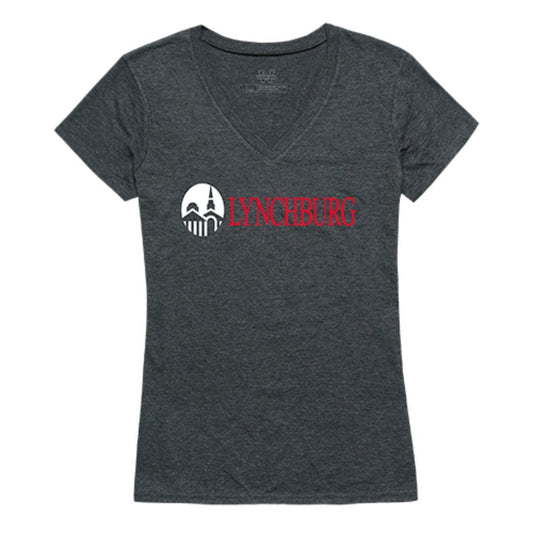 Lynchburg College Hornets Womens Institutional Tee T-Shirt Heather Charcoal-Campus-Wardrobe