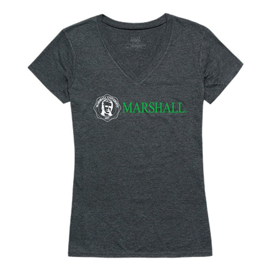 Marshall University Thundering Herd Womens Institutional Tee T-Shirt Heather Charcoal-Campus-Wardrobe