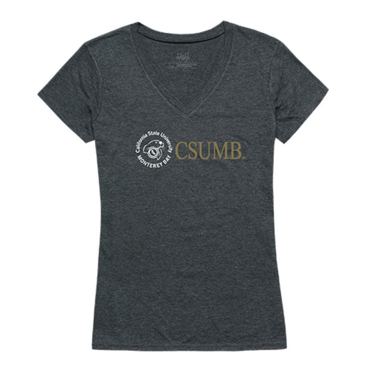 CSUMB Cal State University Monterey Bay Otters Womens Institutional Tee T-Shirt Heather Charcoal-Campus-Wardrobe