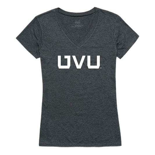UVU Utah Valley University Wolverines Womens Institutional Tee T-Shirt Heather Charcoal-Campus-Wardrobe