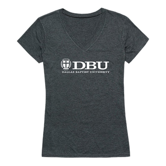 DBU Dallas Baptist University Patriot Womens Institutional Tee T-Shirt Heather Charcoal-Campus-Wardrobe
