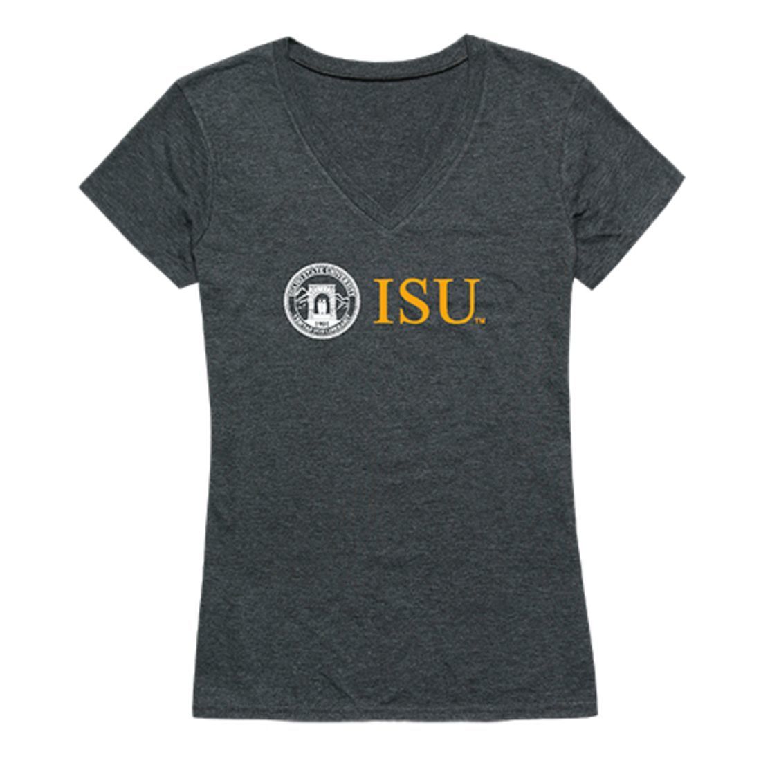 ISU Idaho State University Bengals Womens Institutional Tee T-Shirt Heather Charcoal-Campus-Wardrobe