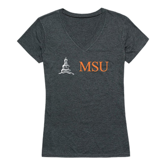 MSU Morgan State University Bears Womens Institutional Tee T-Shirt Heather Charcoal-Campus-Wardrobe