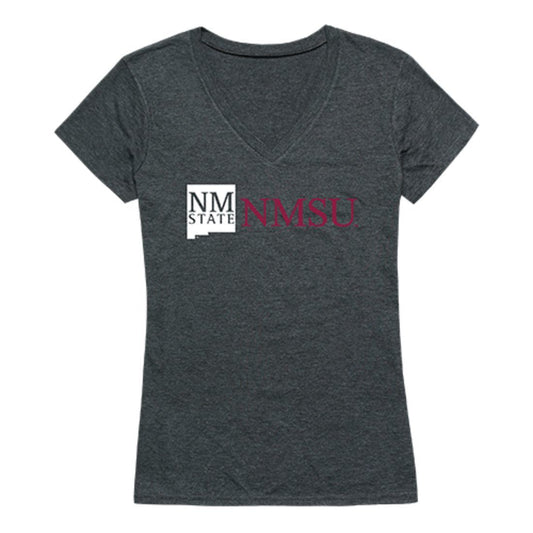 NMSU New Mexico State University Aggies Womens Institutional Tee T-Shirt Heather Charcoal-Campus-Wardrobe