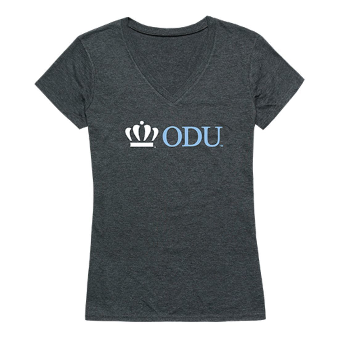 ODU Old Dominion University Monarchs Womens Institutional Tee T-Shirt Heather Charcoal-Campus-Wardrobe