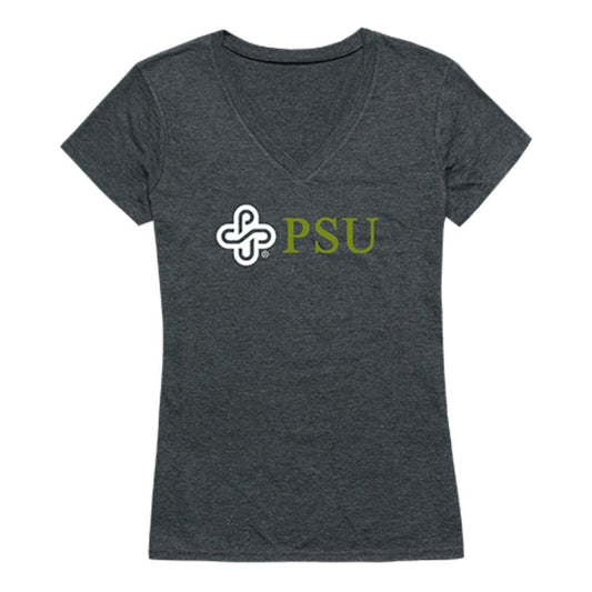 PSU Portland State University Vikings Womens Institutional Tee T-Shirt Heather Charcoal-Campus-Wardrobe