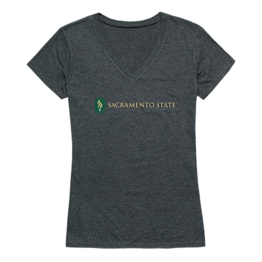 CSUS Sacramento State Hornets Womens Institutional Tee T-Shirt Heather Charcoal-Campus-Wardrobe