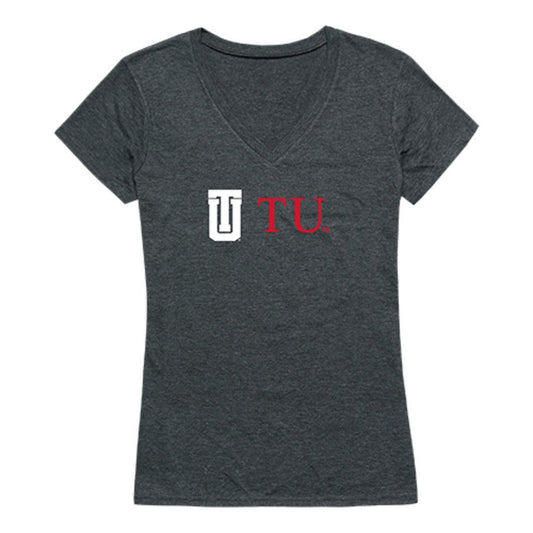 University of Tulsa Golden Hurricane Womens Institutional Tee T-Shirt Heather Charcoal-Campus-Wardrobe