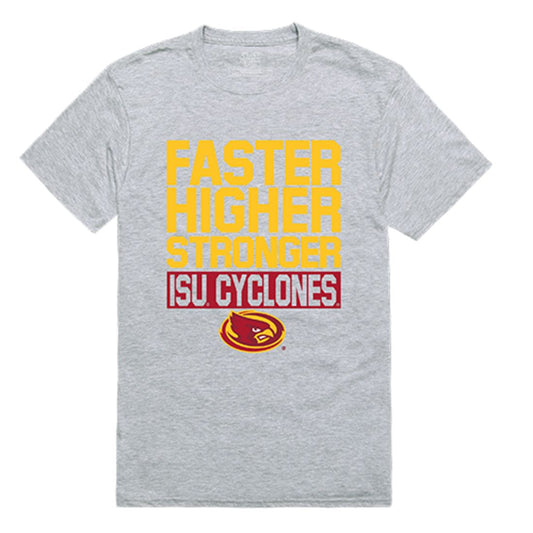 Iowa State University Cyclones Workout T-Shirt Heather Grey-Campus-Wardrobe