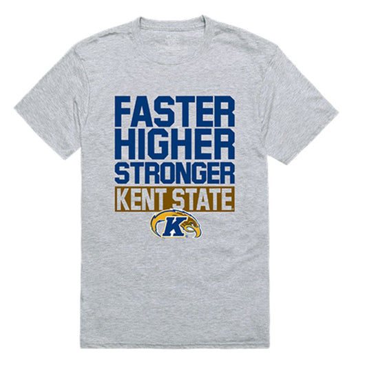 Kent State University The Golden Eagles Workout T-Shirt Heather Grey-Campus-Wardrobe