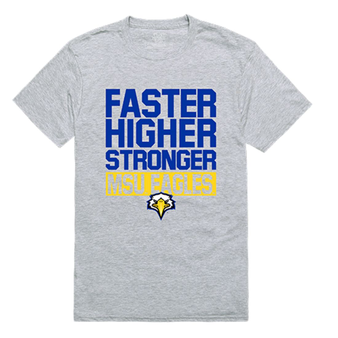 Morehead State University MSU Eagles Workout T-Shirt Heather Grey-Campus-Wardrobe