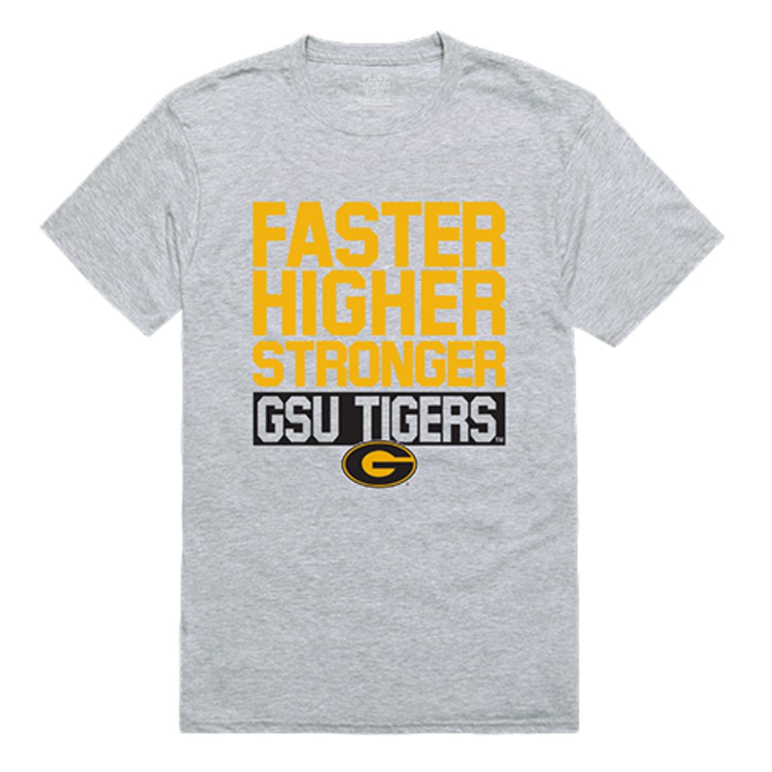 Grambling State University Tigers Workout T-Shirt Heather Grey-Campus-Wardrobe