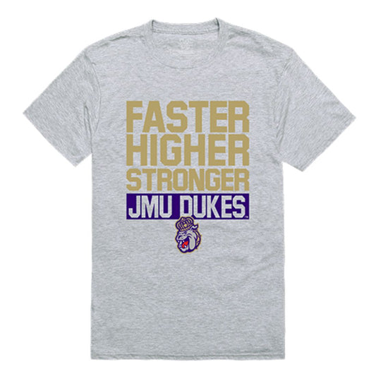JMU James Madison University Foundation Dukes Workout T-Shirt Heather Grey-Campus-Wardrobe
