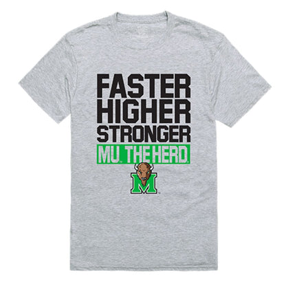 Marshall University Thundering Herd Workout T-Shirt Heather Grey-Campus-Wardrobe