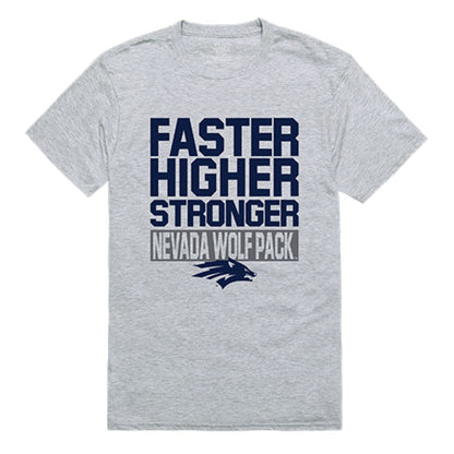 UNR University of Nevada Wolf Pack Workout T-Shirt Heather Grey-Campus-Wardrobe