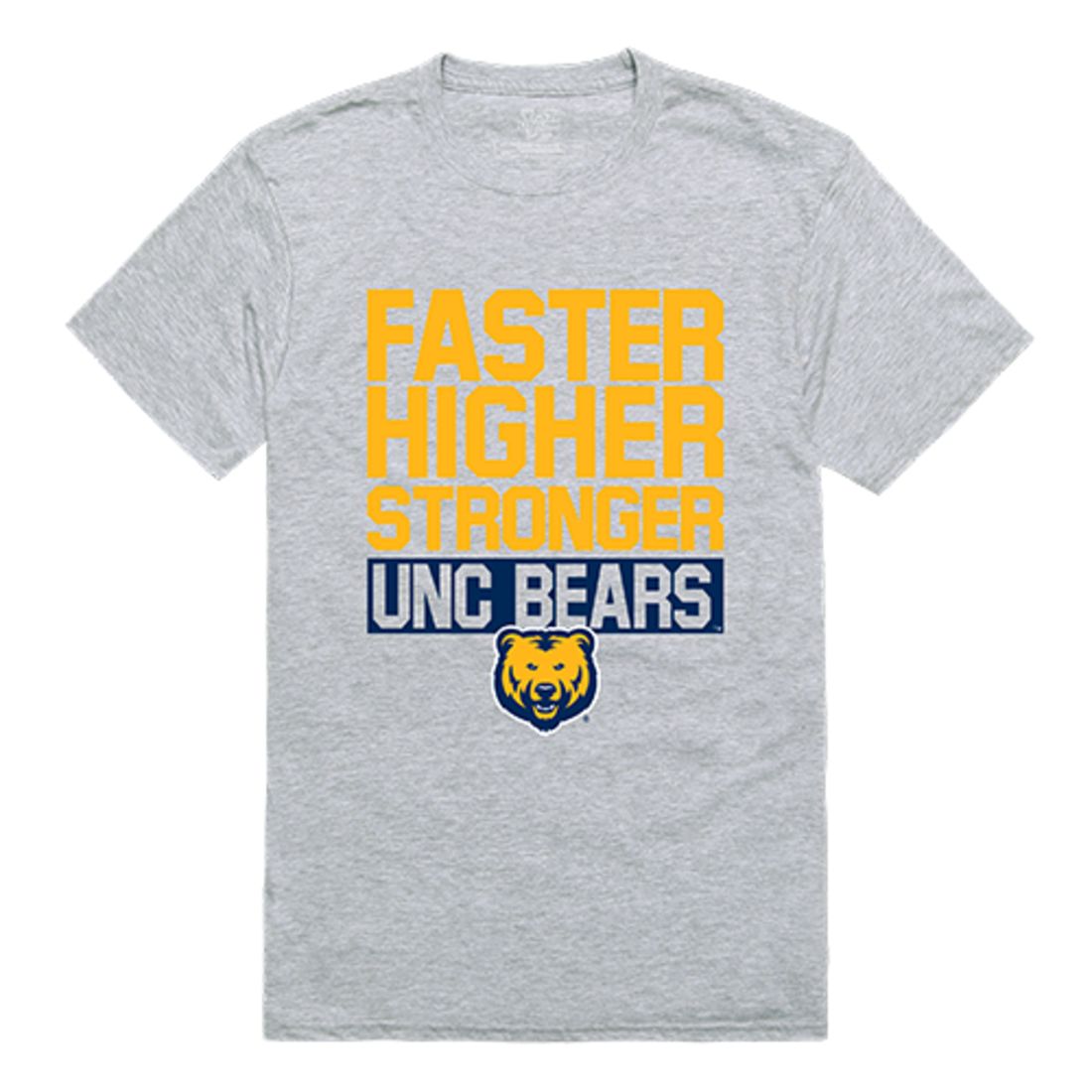 UNC University of Northern Colorado Bears Workout T-Shirt Heather Grey-Campus-Wardrobe