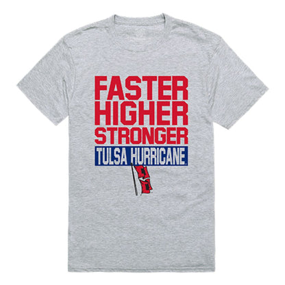 University of Tulsa Golden Hurricane Workout T-Shirt Heather Grey-Campus-Wardrobe