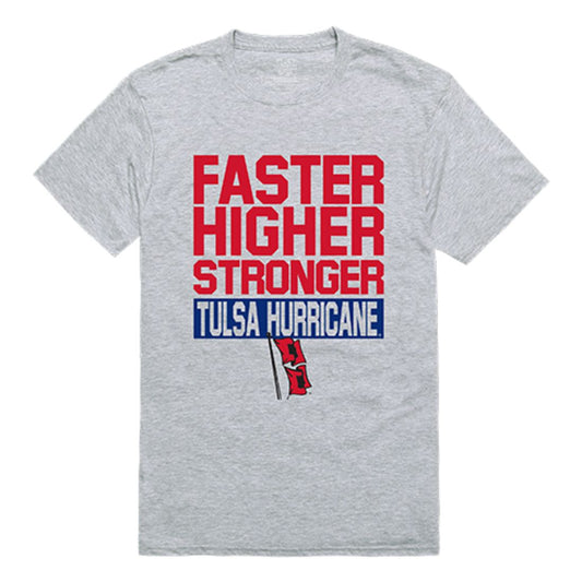 University of Tulsa Golden Hurricane Workout T-Shirt Heather Grey-Campus-Wardrobe