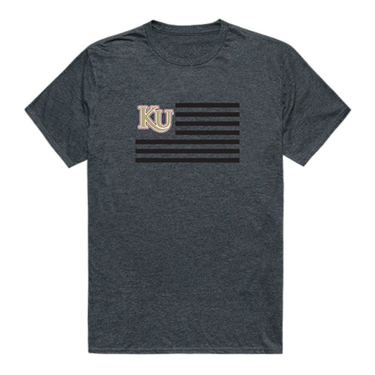 Kutztown University of Pennsylvania Golden Bears USA Flag Tee T-Shirt Heather Charcoal-Campus-Wardrobe