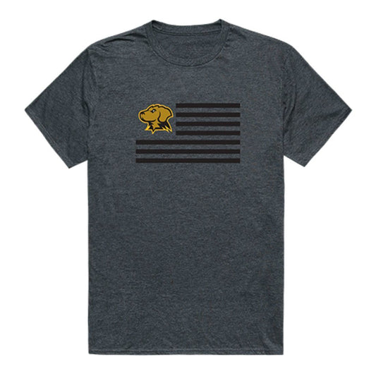 UMBC University of Maryland Baltimore Retrievers USA Flag Tee T-Shirt Heather Charcoal-Campus-Wardrobe