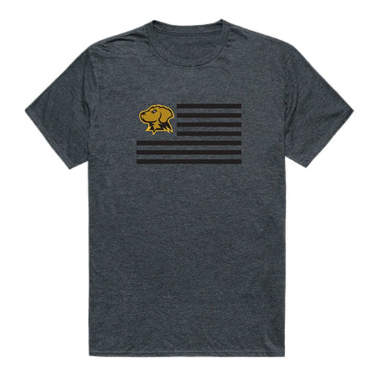 UMBC University of Maryland Baltimore Retrievers USA Flag Tee T-Shirt Heather Charcoal-Campus-Wardrobe