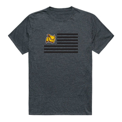 Rowan University Profs USA Flag Tee T-Shirt Heather Charcoal-Campus-Wardrobe