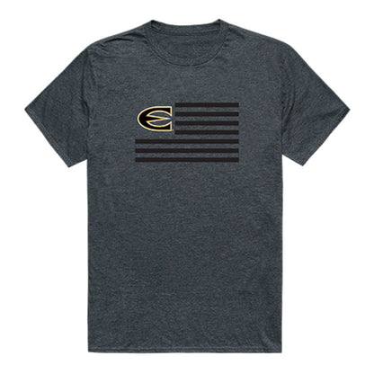 Emporia State University Hornets USA Flag Tee T-Shirt Heather Charcoal-Campus-Wardrobe