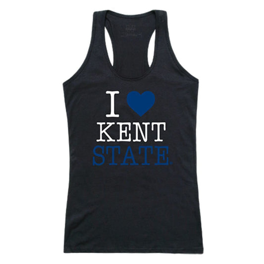 Kent State University The Golden Eagles Womens Love Tank Top Tee T-Shirt Black-Campus-Wardrobe