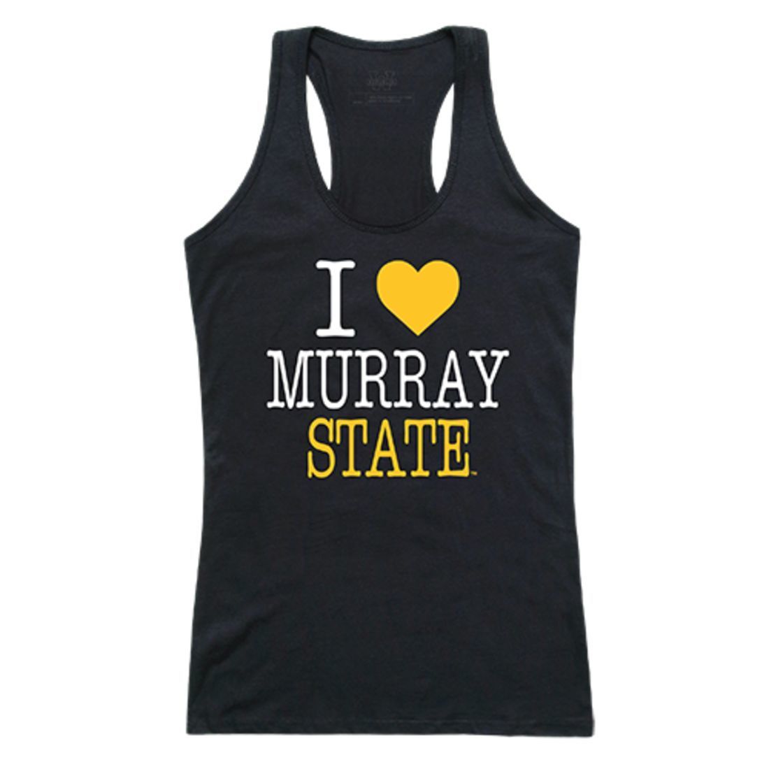 Murray State University Racers Womens Love Tank Top Tee T-Shirt Black-Campus-Wardrobe