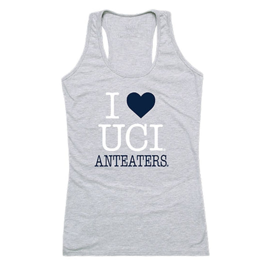UCI University of California Irvine Anteaters Womens Love Tank Top Tee T-Shirt Heather Grey-Campus-Wardrobe